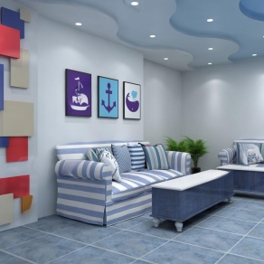 地中海餐厅3D模型下载